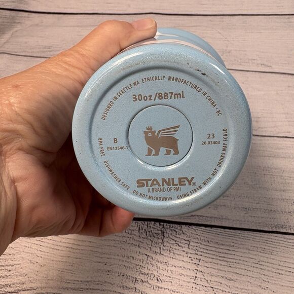 STANLEY Iceflow Flip Straw 30 oz Tumbler CINNAMAROLL Blue Travel Cup - Picture 5 of 7